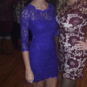 Blue sparkle formal dress